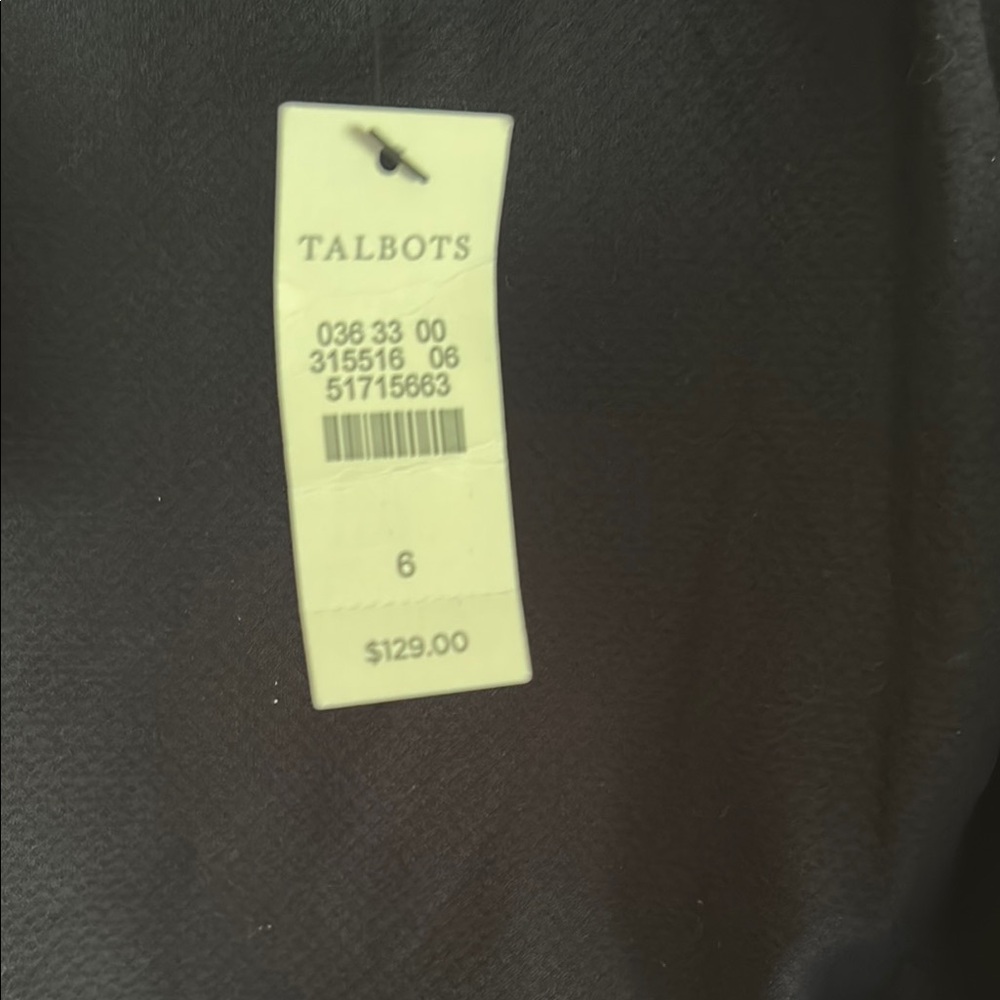 Talbots NWT Navy Sleeveless Dress size 6 - Picture 6 of 7
